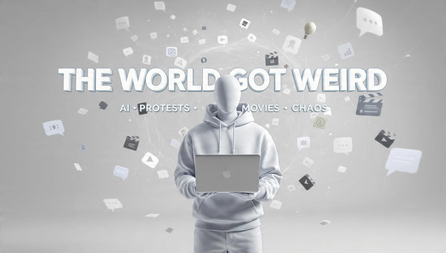 When the World Got Too Weird — A Story of AI, Protests, Movies & Chaos